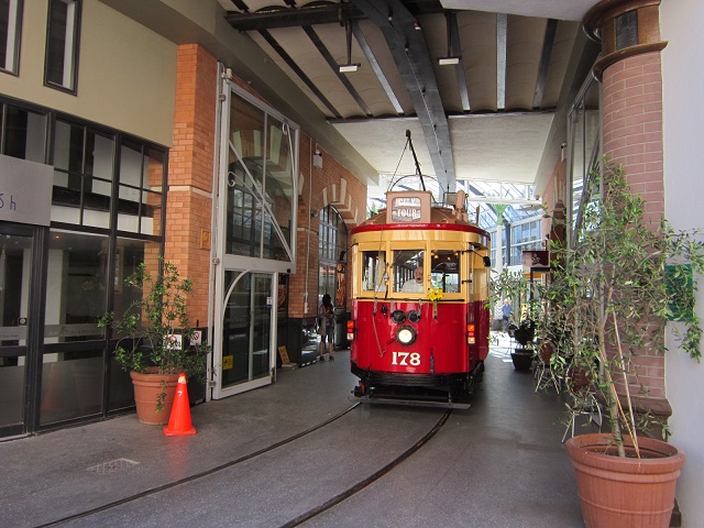 Historische tram in Christchurch